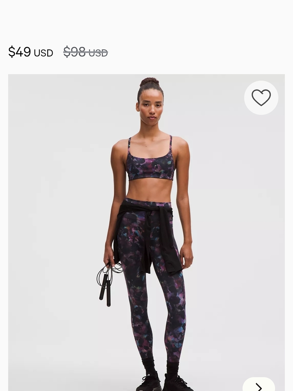 lululemon athletica Wunder Train Purple Multicolor High Rise Tight Size 6, 28in